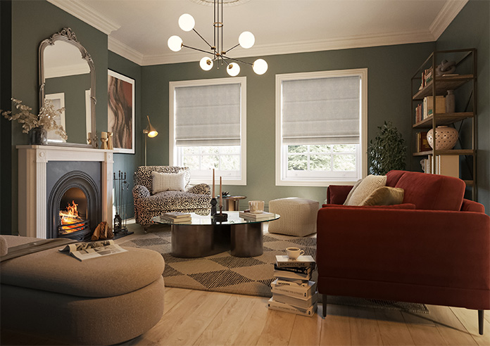 Memphis, Latte - Motorised Roman Blind - Image 6